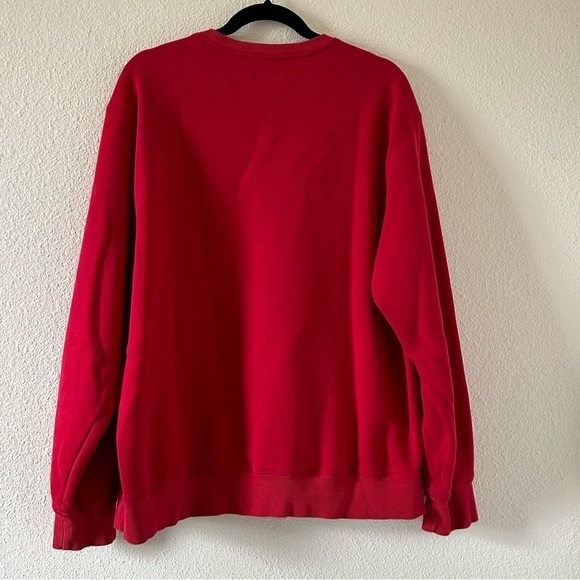 IZOD Crew Neck Sweater Red Embroidered Men Sz Large - Picture 6 of 7